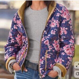 Sundance Jasmine Reversible Floral Puffer NWT XL